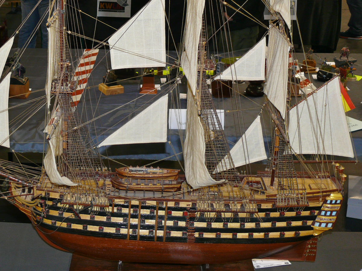 Gift Pack Ship Model in Wood Spanish Santisima Trinidad