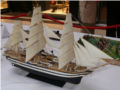 Link to photos of a plastic model of the Italian SV Amerigo Vespucci sailing ship.