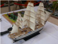 A plastic model of the Italian Amerigo Vespucci school sailing ship - photo no 2.