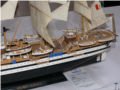 A plastic model of the Italian Amerigo Vespucci school sailing ship - photo no 8.