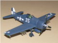 A plastic model of the Grumman F6F Hellcat aircraft - photo no 2.