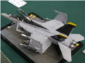 Link to photos of a plastic model of the F/A-18F Super Hornet aircraft