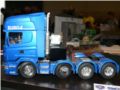 A plastic model of the Scania R500 V8 8x4 truck built from the Italeri set - photo no 4.