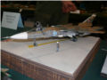 A plastic model of the Russian SU-24 bomber with variable wing geometry made in 1:48 scale - photo no 2.