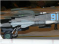 A plastic model of the Russian SU-24 bomber with variable wing geometry made in 1:48 scale - photo no 6.