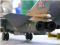 A plastic model of the Russian SU-24 bomber with variable wing geometry made in 1:48 scale - photo no 9.