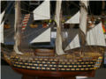 A wooden model of the Spanish Santisima Trinidad sailing ship of the line - photo no 4.