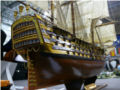 A wooden model of the Spanish Santisima Trinidad sailing ship of the line - photo no 5.