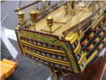 A wooden model of the Spanish Santisima Trinidad sailing ship of the line - photo no 6.