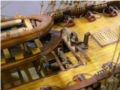 A wooden model of the Spanish Santisima Trinidad sailing ship of the line - photo no 10.