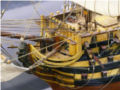 A wooden model of the Spanish Santisima Trinidad sailing ship of the line - photo no 17.