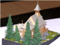 Paper model of the chapel in Jaszczurówka in Zakopane, Poland - photo no 5.