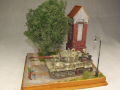 Diorama with a plastic model of the atypical Tiger tank - photo no 2