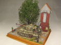 Diorama with a plastic model of the atypical Tiger tank - photo no 3