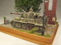 Diorama with a plastic model of the atypical Tiger tank - photo no 9