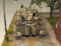 Diorama with a plastic model of the atypical Tiger tank - photo no 11