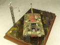 Modeller's vision - a diorama with a plastic model of the E-100 German armored vehicle prototype, which was never been produced - photo no 4