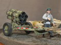 A diorama with a plastic model of the Nebelwerfer 42 missile weapon from WW2 - photo no 8