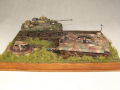 The diorama entitled The Wittmann's Last Tiger contains 2 tank plastic models of the German Tiger and the American Sherman Firefly with the Polish crew - photo no 4