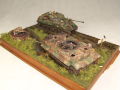 Link to photos of the diorama entitled „The Wittmann's Last Tiger” contains 2 tank plastic models of the German Tiger and the American Sherman Firefly with the Polish crew.