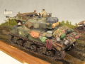 The diorama entitled The Wittmann's Last Tiger contains 2 tank plastic models of the German Tiger and the American Sherman Firefly with the Polish crew - photo no 8