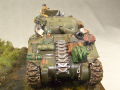 The diorama entitled The Wittmann's Last Tiger contains 2 tank plastic models of the German Tiger and the American Sherman Firefly with the Polish crew - photo no 12