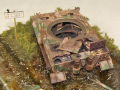 The diorama entitled The Wittmann's Last Tiger contains 2 tank plastic models of the German Tiger and the American Sherman Firefly with the Polish crew - photo no 15