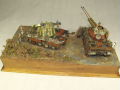 Link to photos of a diorama with plastic models of prototype anti-aircraft weapon from the end of WWII.