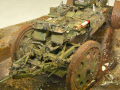 Diorama with plastic models of the German sWS half-track vehicle and sFH 18 heavy howitzer - photo no 15