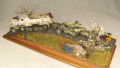 Diorama with plastic models of the SdKfz 8 armored vehicle and the PaK 44 anti-tank gun - photo no 2