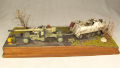 Diorama with plastic models of the SdKfz 8 armored vehicle and the PaK 44 anti-tank gun - photo no 4