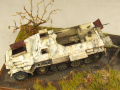 Diorama with plastic models of the SdKfz 8 armored vehicle and the PaK 44 anti-tank gun - photo no 6