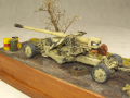 Diorama with plastic models of the SdKfz 8 armored vehicle and the PaK 44 anti-tank gun - photo no 11