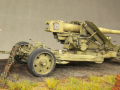 Diorama with plastic models of the SdKfz 8 armored vehicle and the PaK 44 anti-tank gun - photo no 14