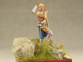 Link to photos showing a resin figurine of a native North American