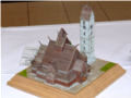 Scale model of the Wang temple in Karpacz, Poland. Photo no 1.