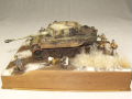 A diorama with a plastic model of the Tiger tank, inspired by a photograph showing a scene from the Eastern Front of World War II - photo no 1