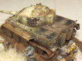 A diorama with a plastic model of the Tiger tank, inspired by a photograph showing a scene from the Eastern Front of World War II - photo no 12