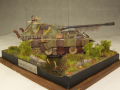 Modeler's vision - a diorama with a plastic model of the Jagdpanther II tank destroyer which had only existed at the design stage - photo no 2