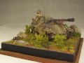 Modeler's vision - a diorama with a plastic model of the Jagdpanther II tank destroyer which had only existed at the design stage - photo no 3