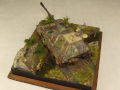 Modeler's vision - a diorama with a plastic model of the Jagdpanther II tank destroyer which had only existed at the design stage - photo no 7