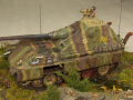 Link to photos of a diorama with a plastic model of the Jagdpanther II tank destroyer