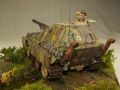 Modeler's vision - a diorama with a plastic model of the Jagdpanther II tank destroyer which had only existed at the design stage - photo no 12