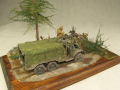 Diorama depicts WWII scene with the American Dodge WC-63 military truck - photo no 2