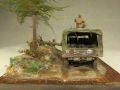 Diorama depicts WWII scene with the American Dodge WC-63 military truck - photo no 8