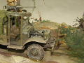 Diorama depicts WWII scene with the American Dodge WC-63 military truck - photo no 9