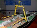 A cardboard model of the REGULUS fish processing trawler - photo no 13.