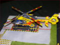 Link to photos of a plastic model of the EC135 rescue helicopter