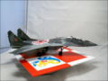 Link to photos of a plastic model of the MIG-29 UB jet aircraft