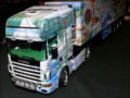 A plastic model of the Scania 144L truck with a semitrailer - photo no 3